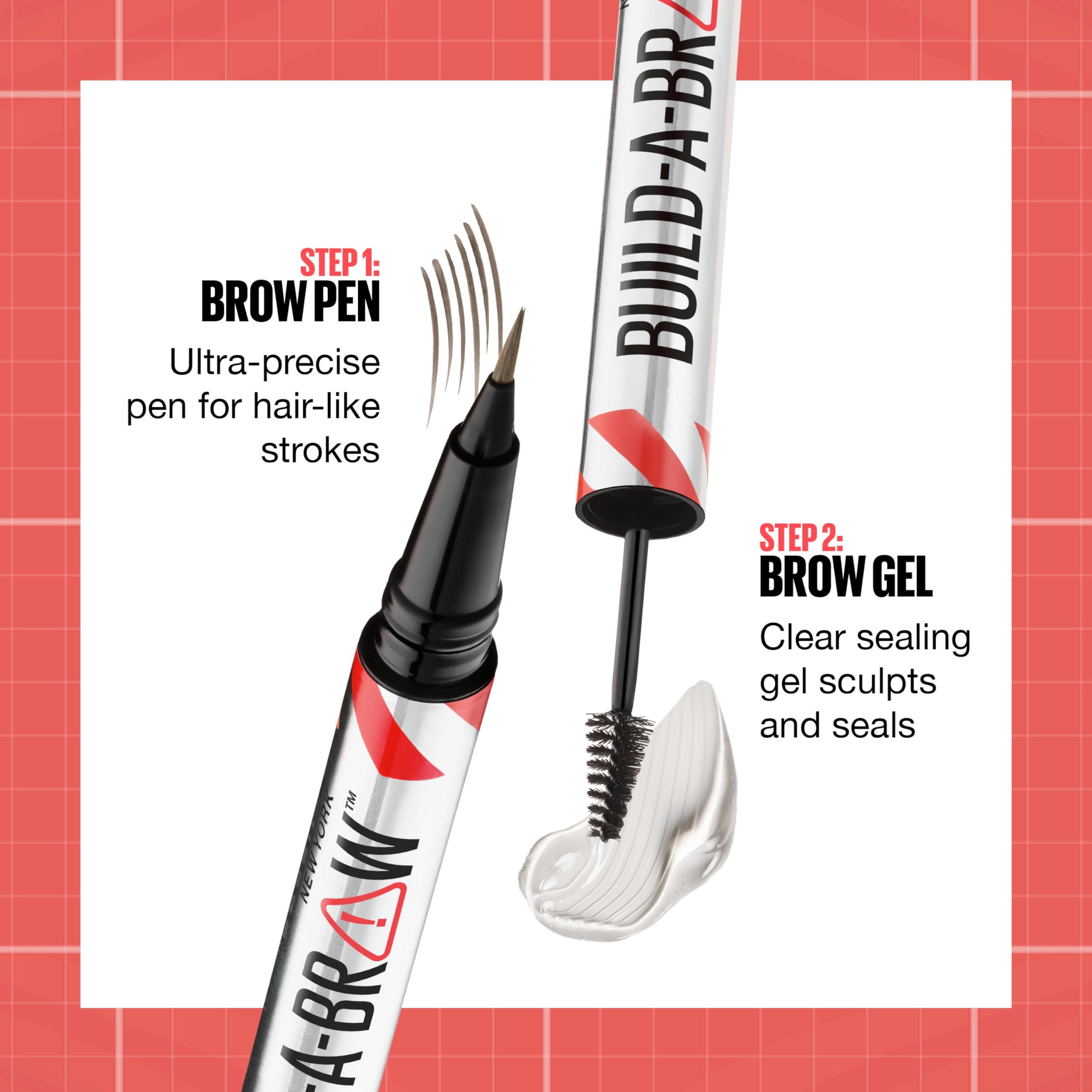 Maybelline Build-A-Brow waterproof formula withstands sweat and humidity.