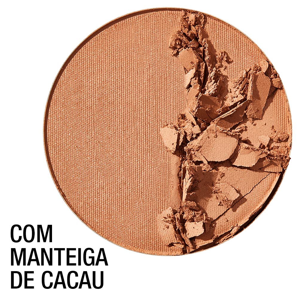 Maybelline City Bronzer dark shade swatch adds depth and dimension