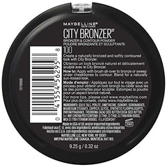 Maybelline City Bronzer powder texture close-up highlights whipped cocoa butter