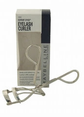 Maybelline Expert Eyes Eyelash Curler open with ergonomic grip for precise lift