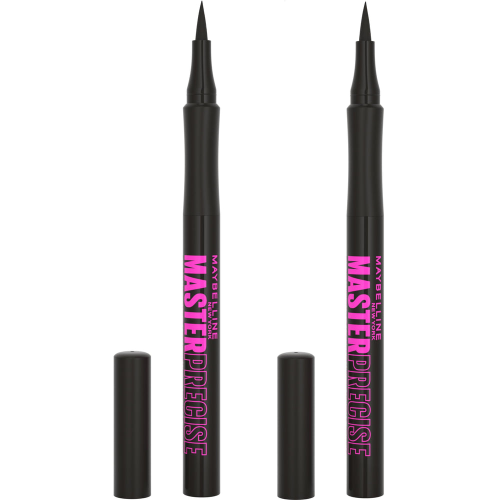 Maybelline Eyestudio Master Precise eyeliner angled-tip enables precise one-stroke lines.