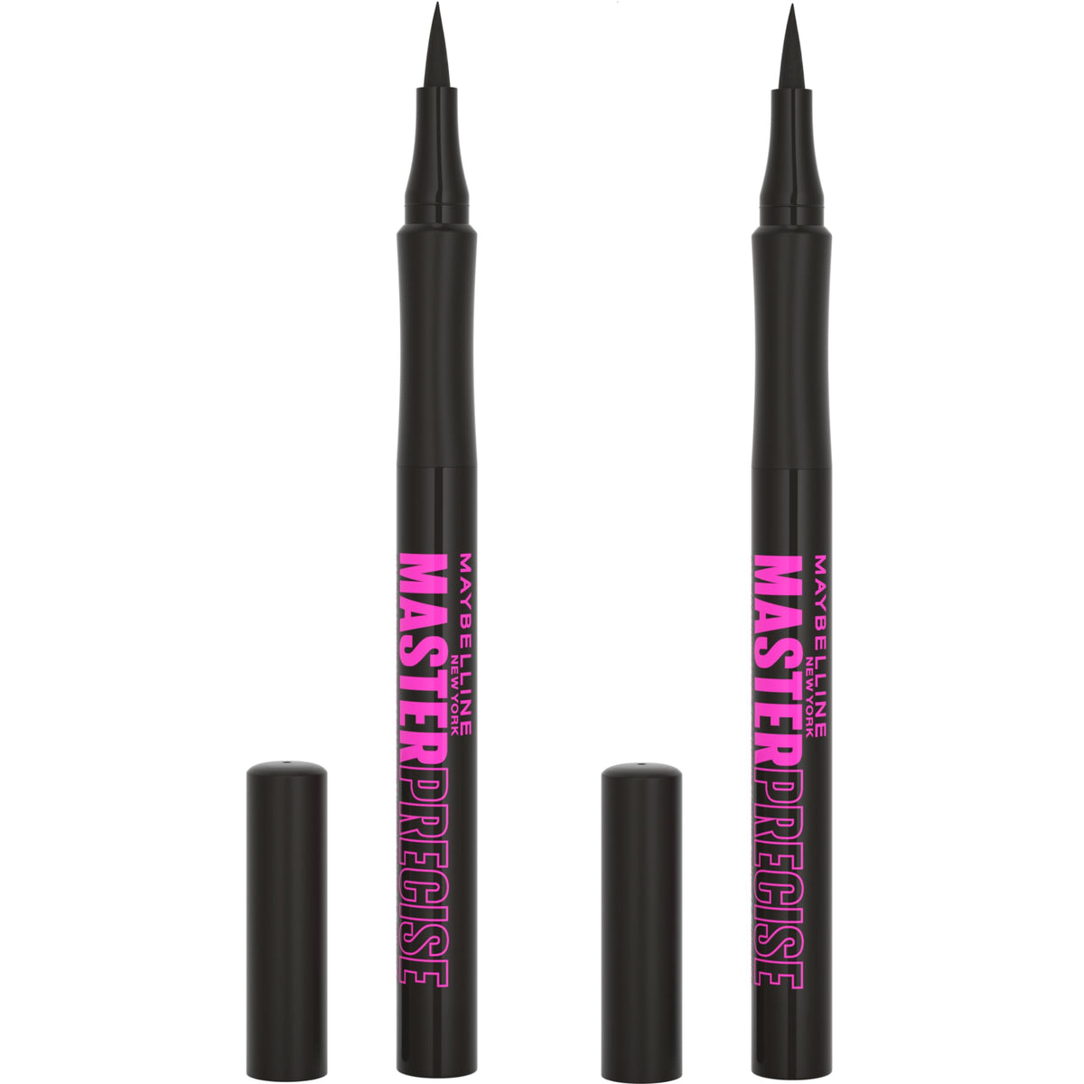 Maybelline Eyestudio Master Precise eyeliner angled-tip enables precise one-stroke lines.