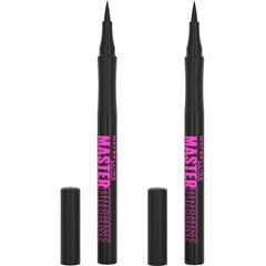 Maybelline Eyestudio Master Precise eyeliner angled-tip enables precise one-stroke lines.