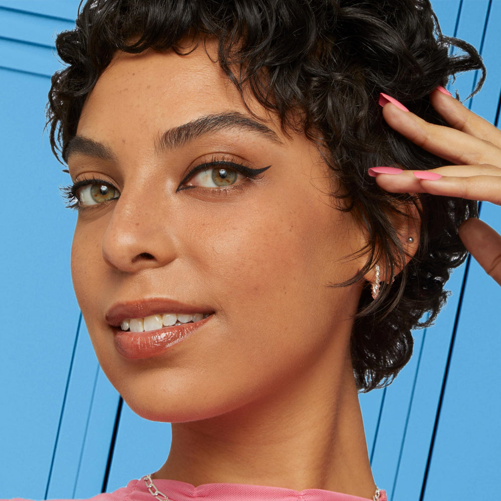 Maybelline Eyestudio Satin Black shade provides a sleek, softer finish.