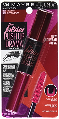 Maybelline The Falsies Push Up Drama close-up shows dramatic lash volume.