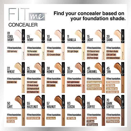 Maybelline Fit Me provides a true-matte effect with lasting coverage.