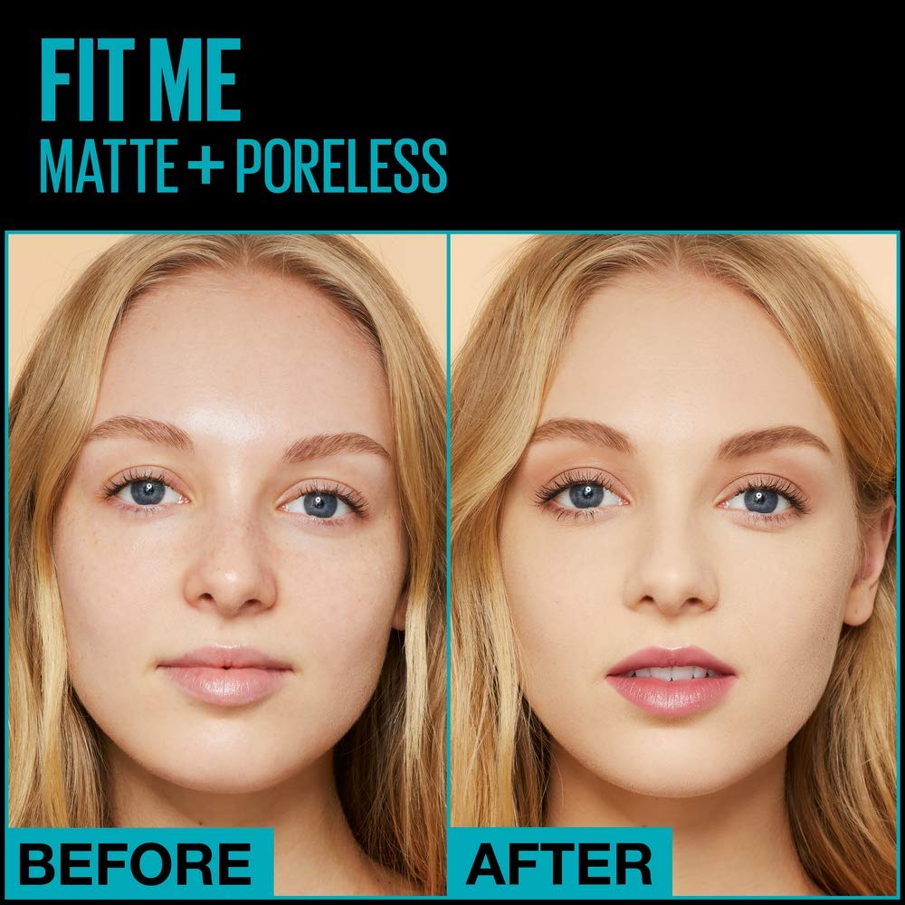 Maybelline Fit Me oil-control formula helps oily skin stay fresh all day.