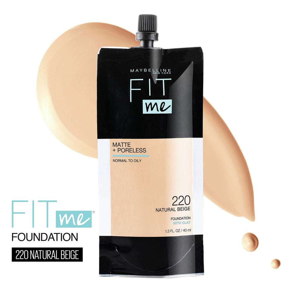 Maybelline Fit Me bottle and spout provides precise, last-drop control.