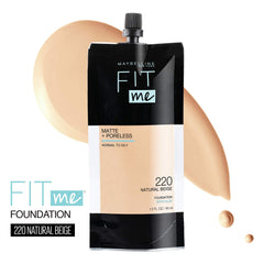 Maybelline Fit Me bottle and spout provides precise, last-drop control.