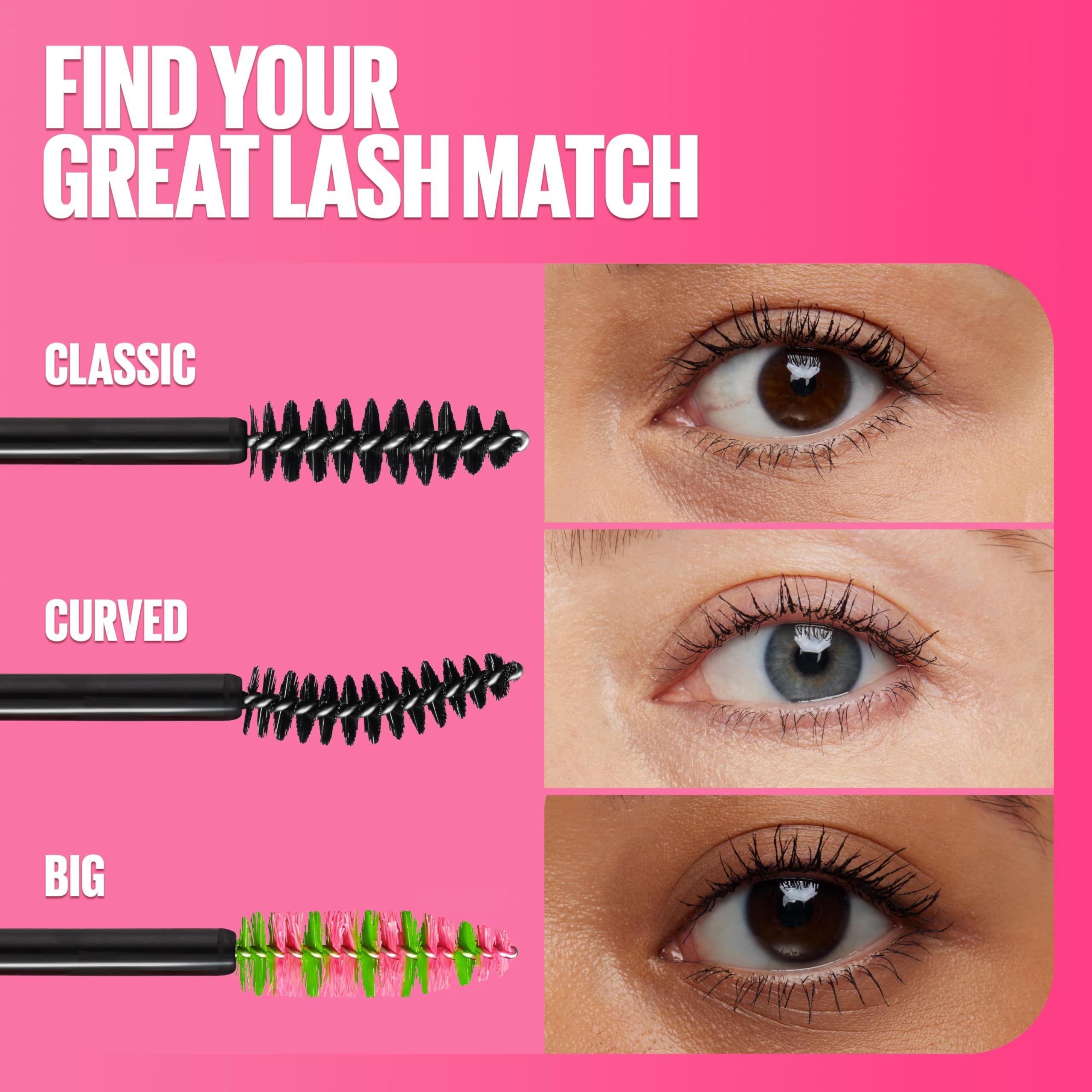 Maybelline Great Lash Waterproof mascara being applied for quick, even coverage on a busy morning