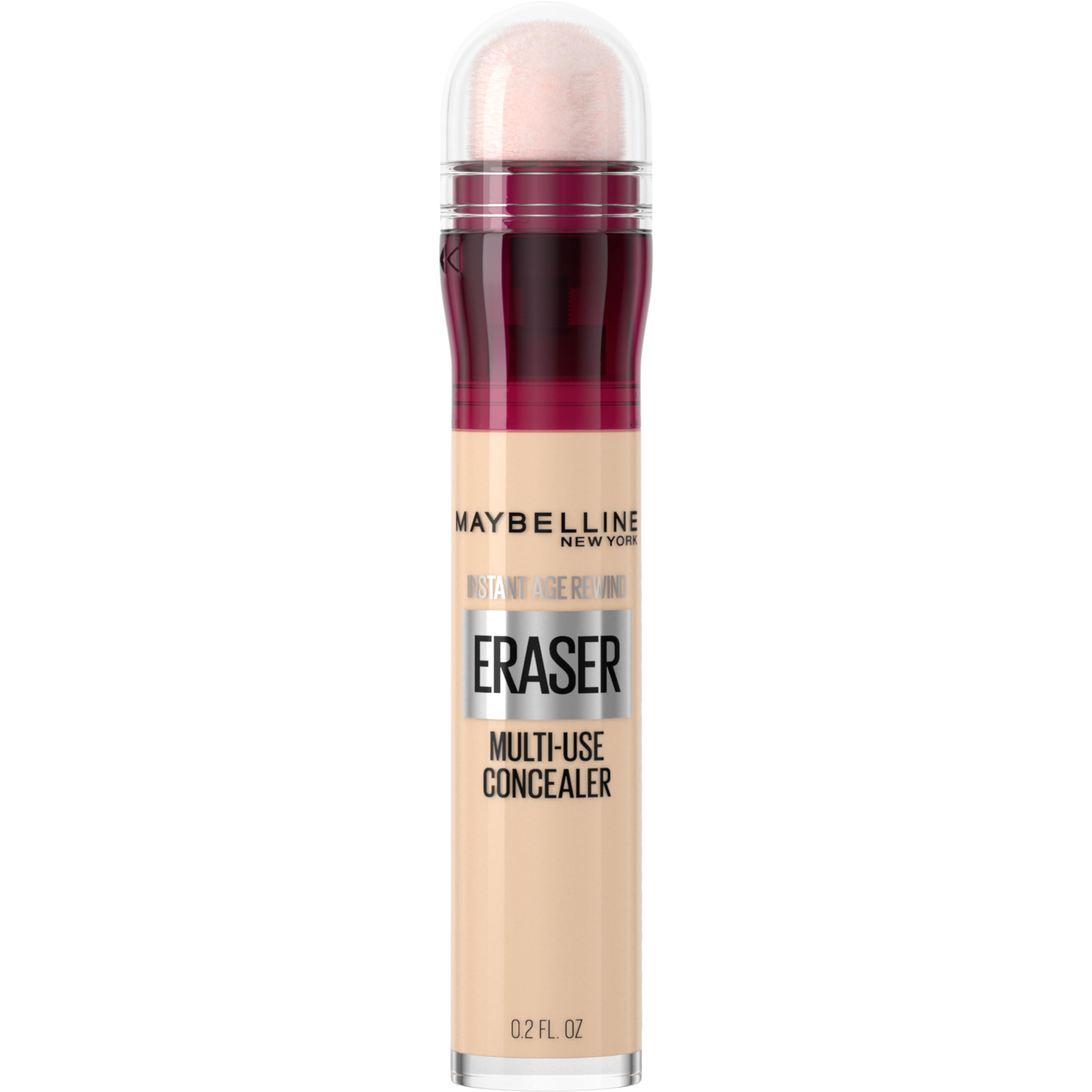 Maybelline Instant Age Rewind concealer under-eye application brightens tired-looking skin.