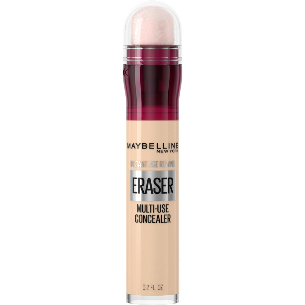 Maybelline Instant Age Rewind concealer under-eye application brightens tired-looking skin.