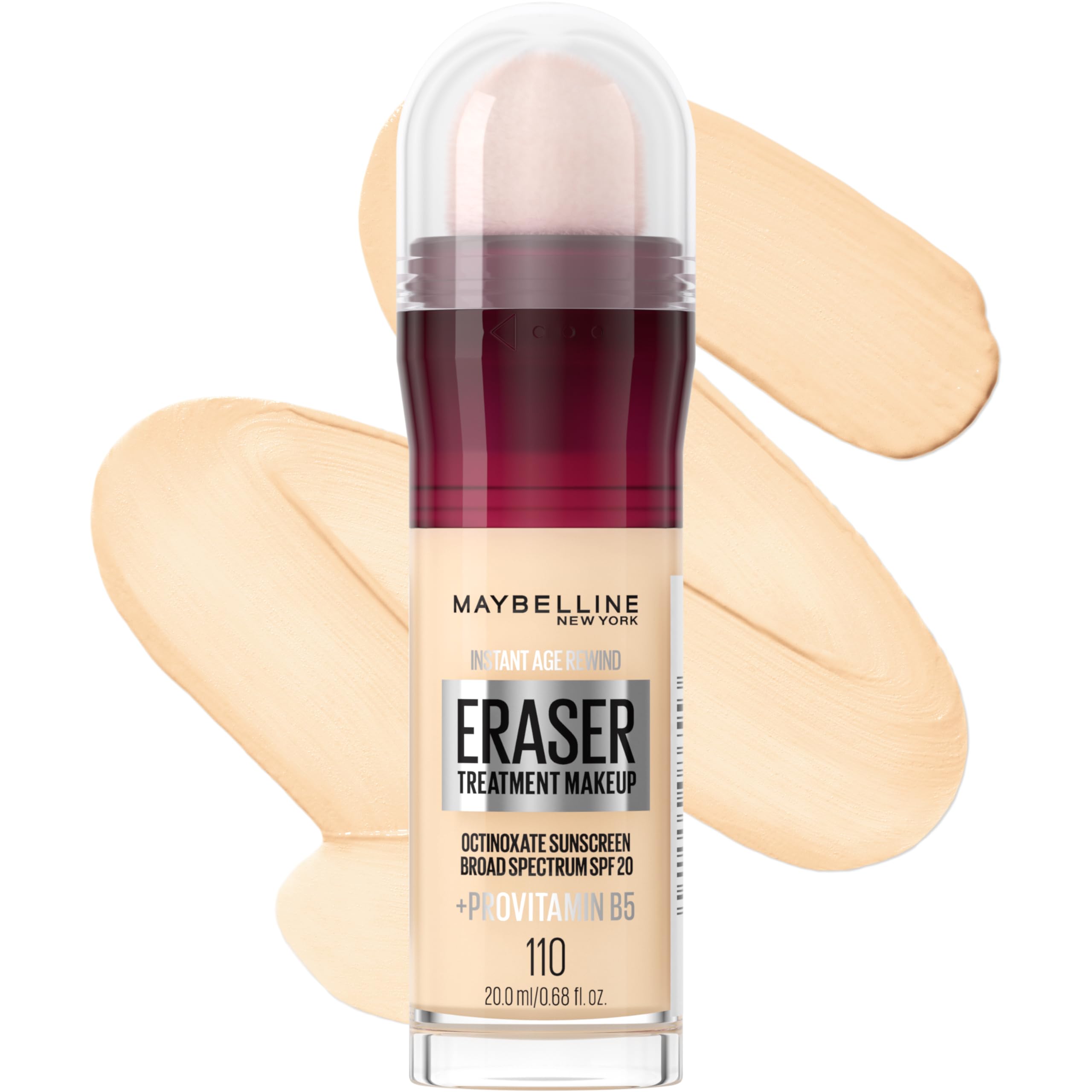 Maybelline Instant Age Rewind Eraser bottle shown for everyday wear