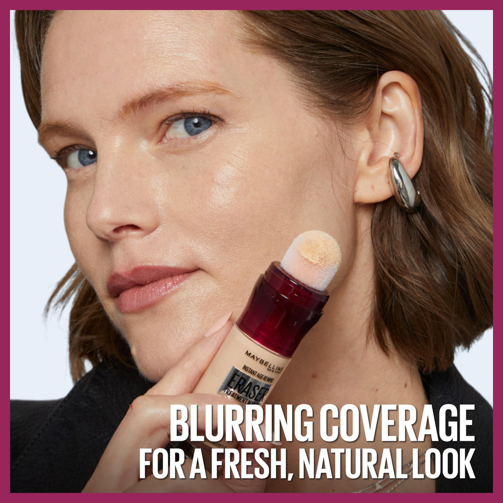 Maybelline Instant Age Rewind Eraser Foundation final look with natural coverage