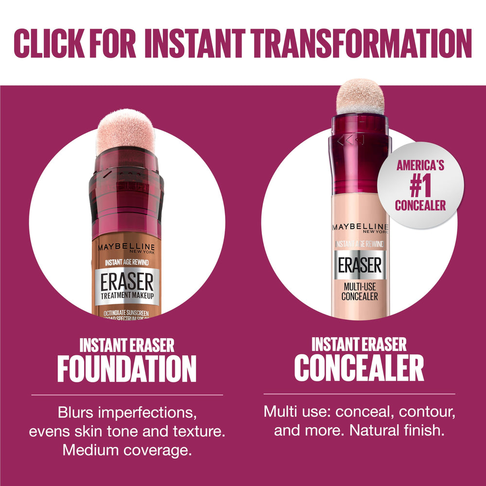 Maybelline foundation texture close-up reveals creamy, smooth application with a natural finish.
