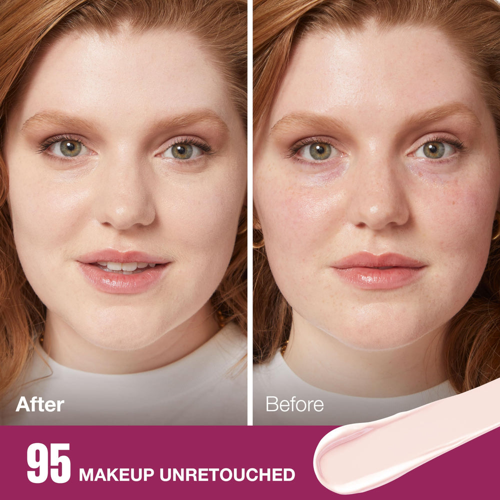 Maybelline Instant Age Rewind Eraser under-eye application close-up with brightened eyes