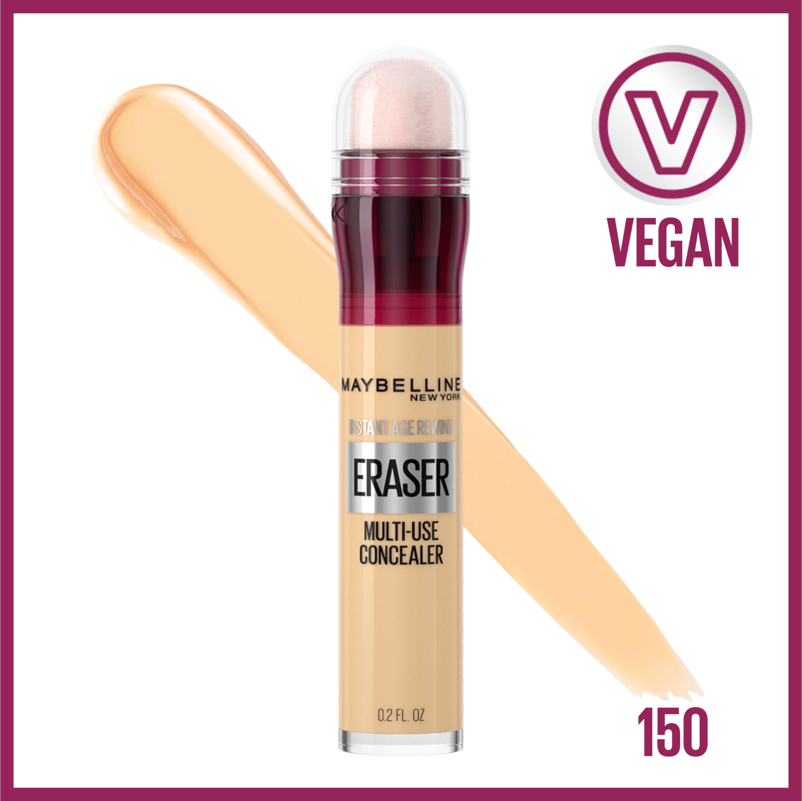 Maybelline Instant Age Rewind concealer under-eye application enabling smooth blending.