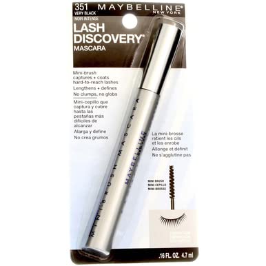 Maybelline Lash Discovery mascara tube emphasizes the very black shade.