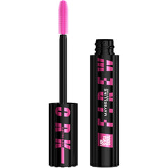 Maybelline Lash Sensational Firework bottle in Electro Black showcases bold gloss and dramatic lashes.