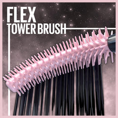 Maybelline Lash Sensational Sky High application image highlights lightweight, flake-free lashes