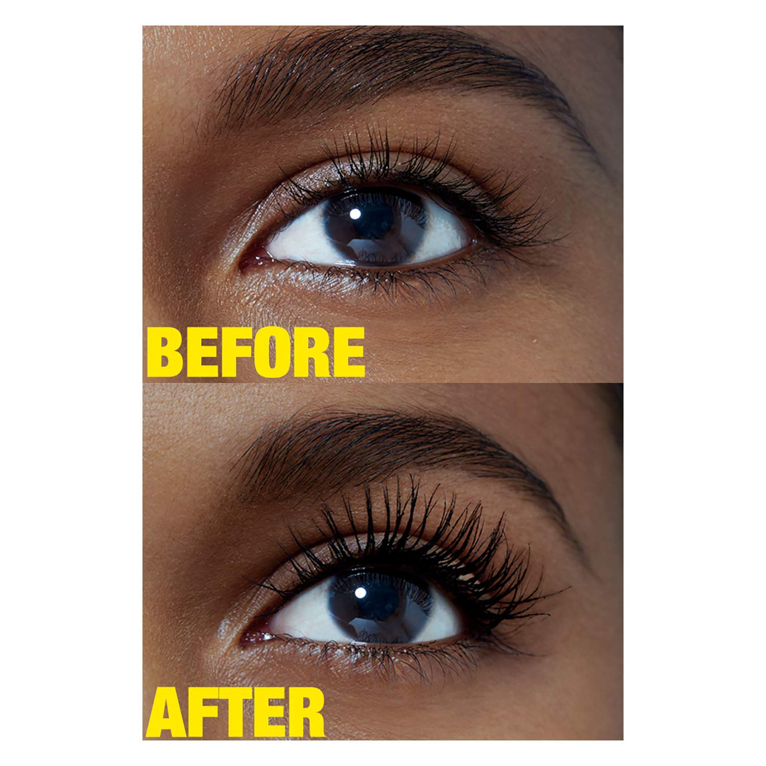 Lashes after applying Maybelline Colossal Big Shot for bold look