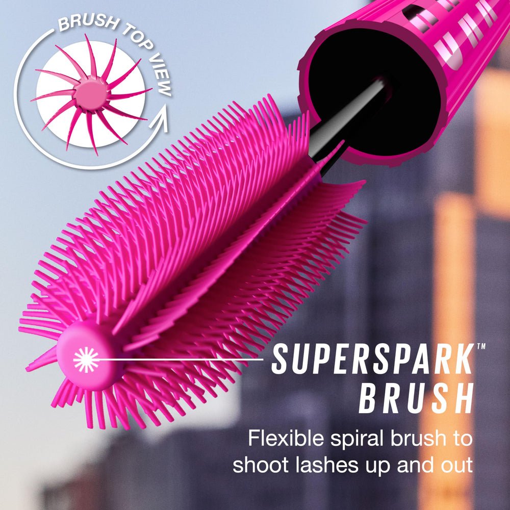 Maybelline Pro-Vitamin B5 conditioning visible in Firework formula for lash comfort.