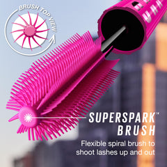 Maybelline Pro-Vitamin B5 conditioning visible in Firework formula for lash comfort.