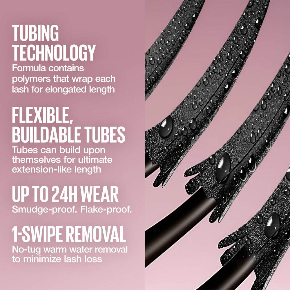 Maybelline tube beside everyday items showing compact travel-friendly size