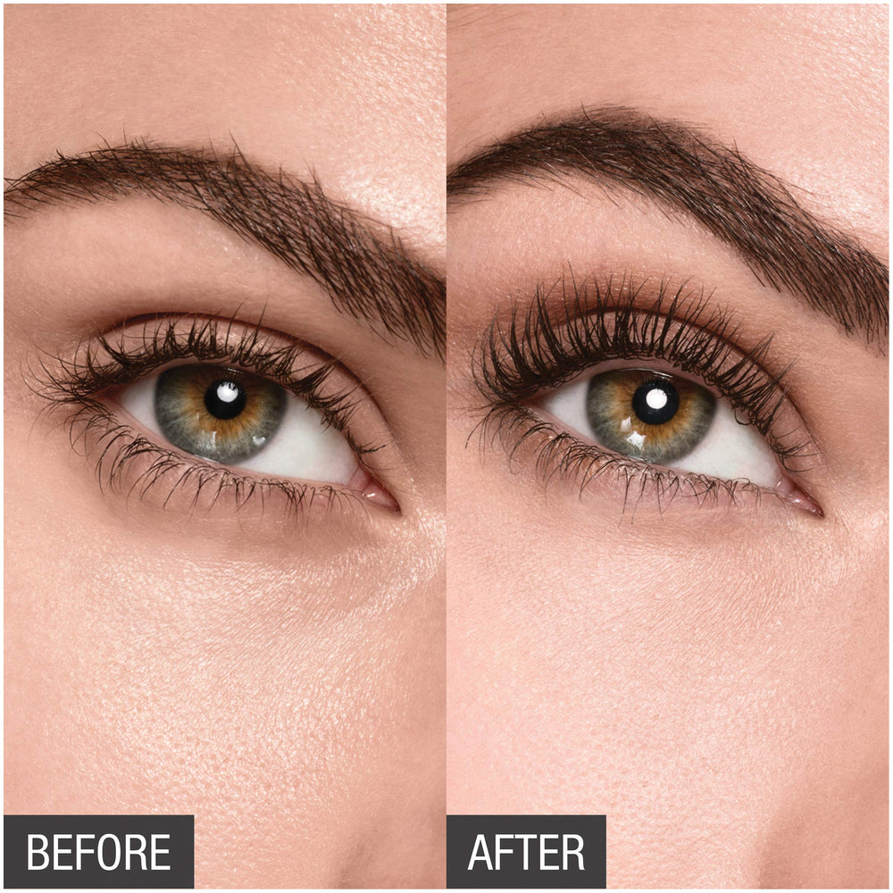 Maybelline Snapscara tube-removal technique shown for clean wash-off with warm water.