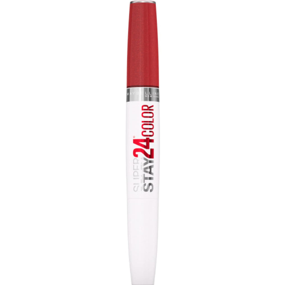 MAYBELLINE Super Stay 24: barra color saturado en primer plano para todo el día.