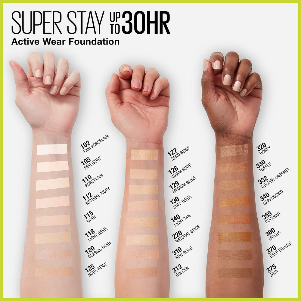 Maybelline Super Stay application close-up showing smooth glide and lightweight feel