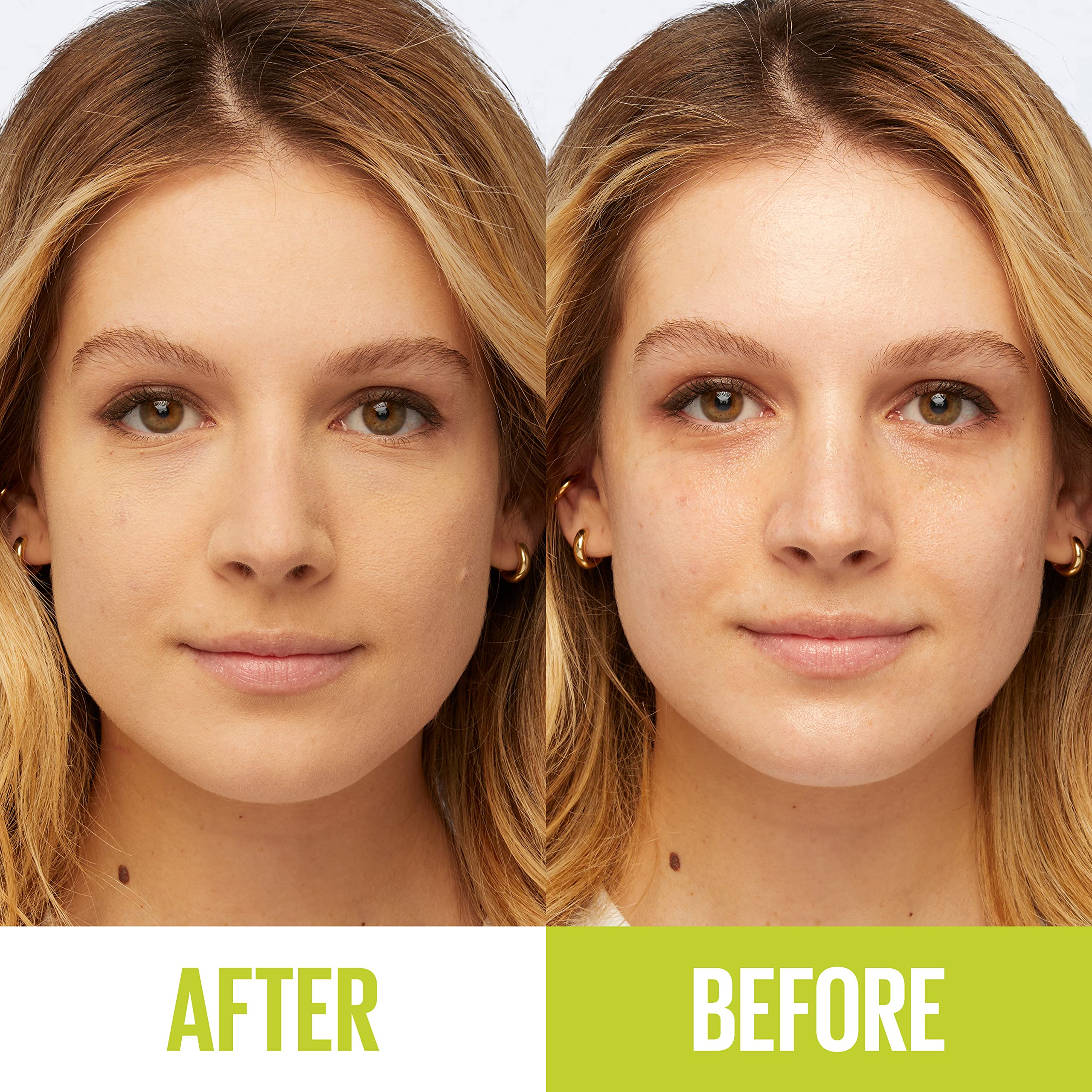 Maybelline Super Stay Hybrid Powder brush application demonstrates quick blending and coverage.