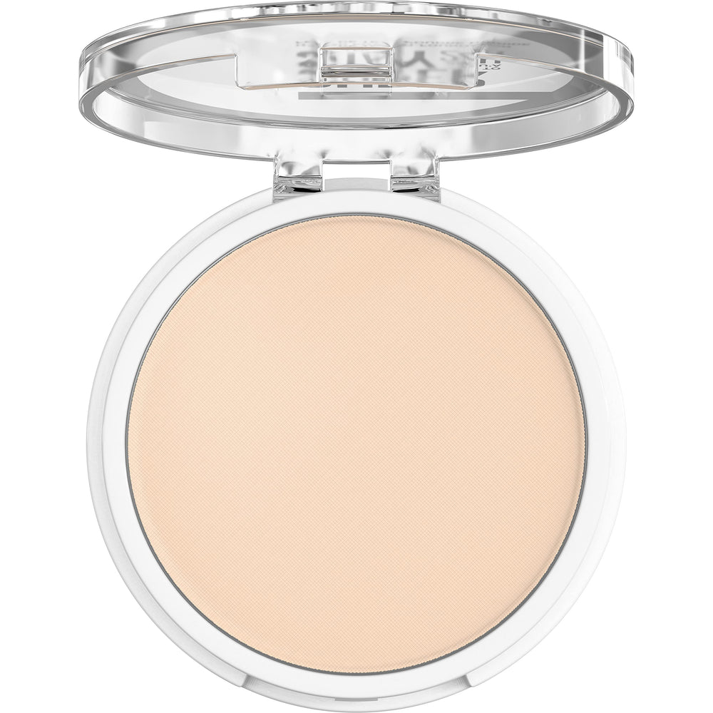 Maybelline Super Stay Hybrid Powder shade 120 swatch demonstrates medium-to-full matte coverage.