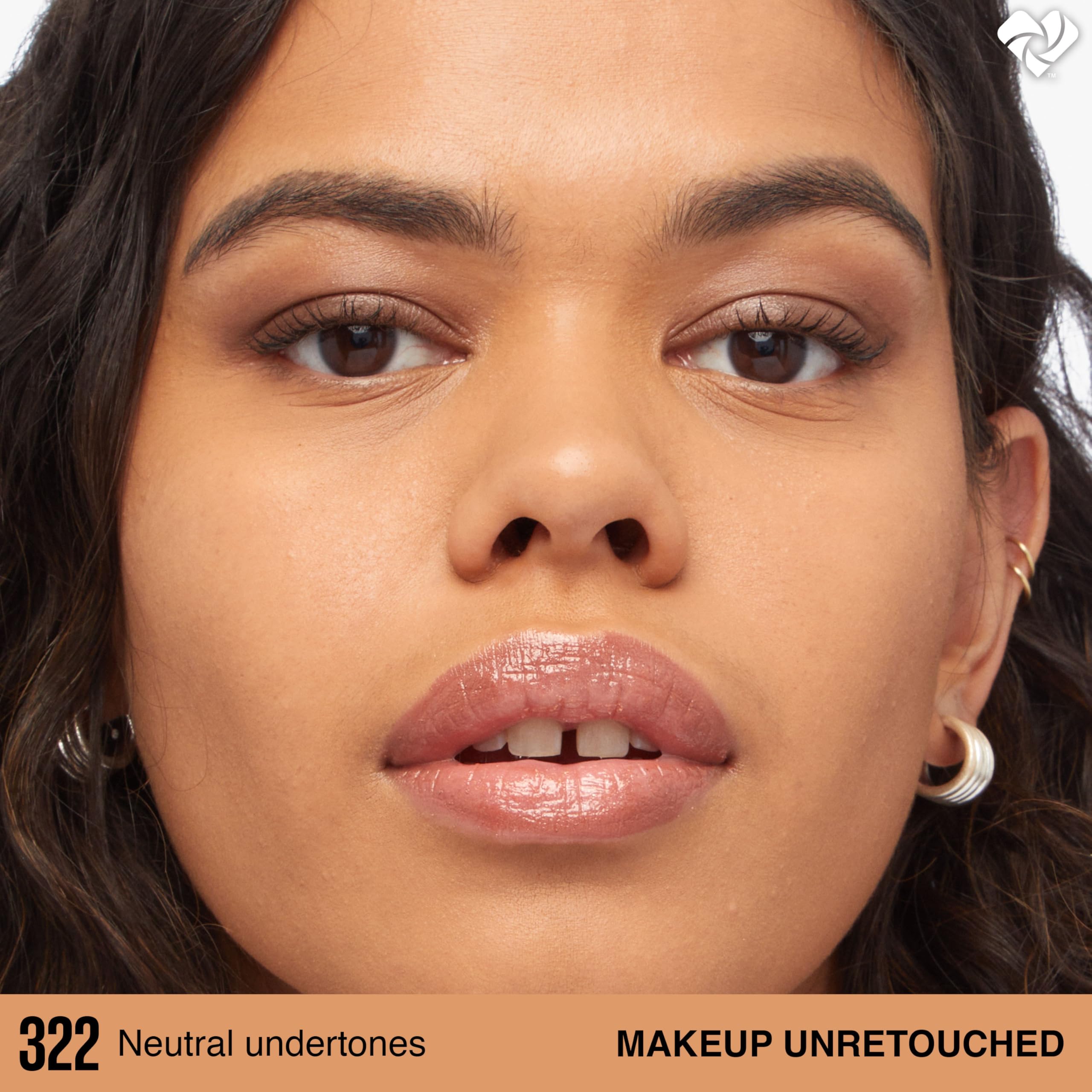 Maybelline Super Stay Lumi-Matte Foundation packaging box highlights vegan and non-comedogenic safety.