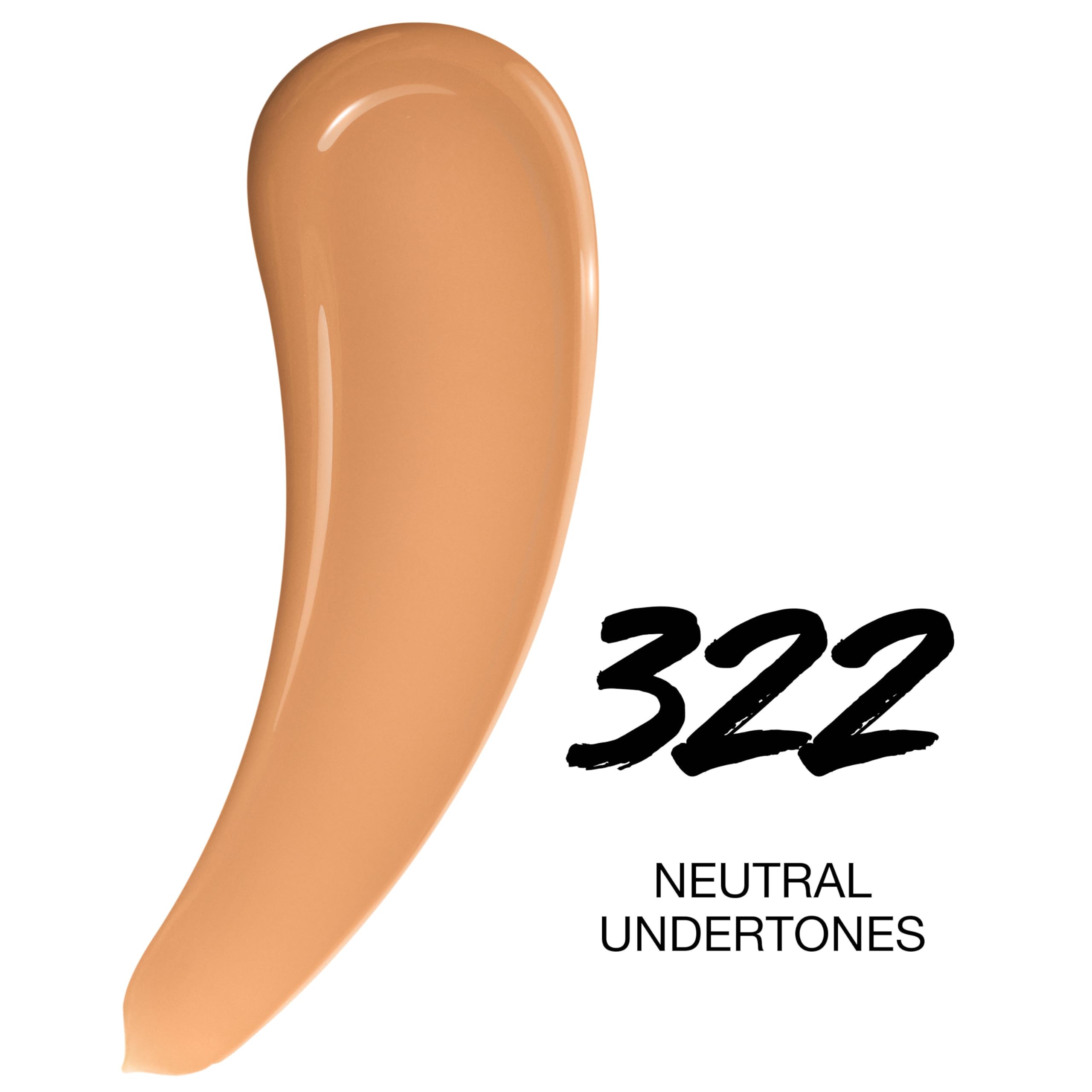 Maybelline Super Stay Lumi-Matte Foundation swatch 322 demonstrating luminous matte finish.