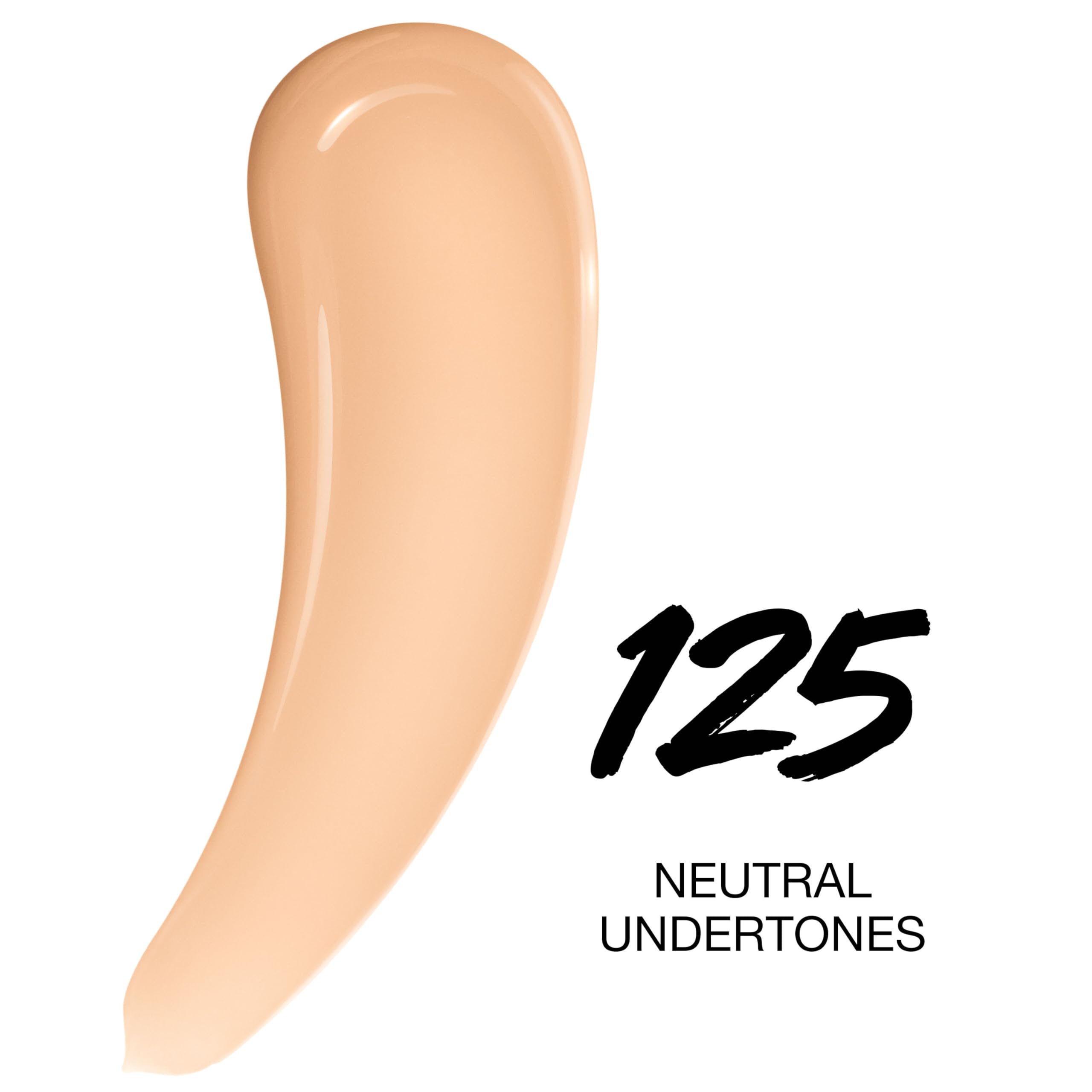 Maybelline Lumi-Matte Foundation swatch lighting demonstrates natural-looking full coverage