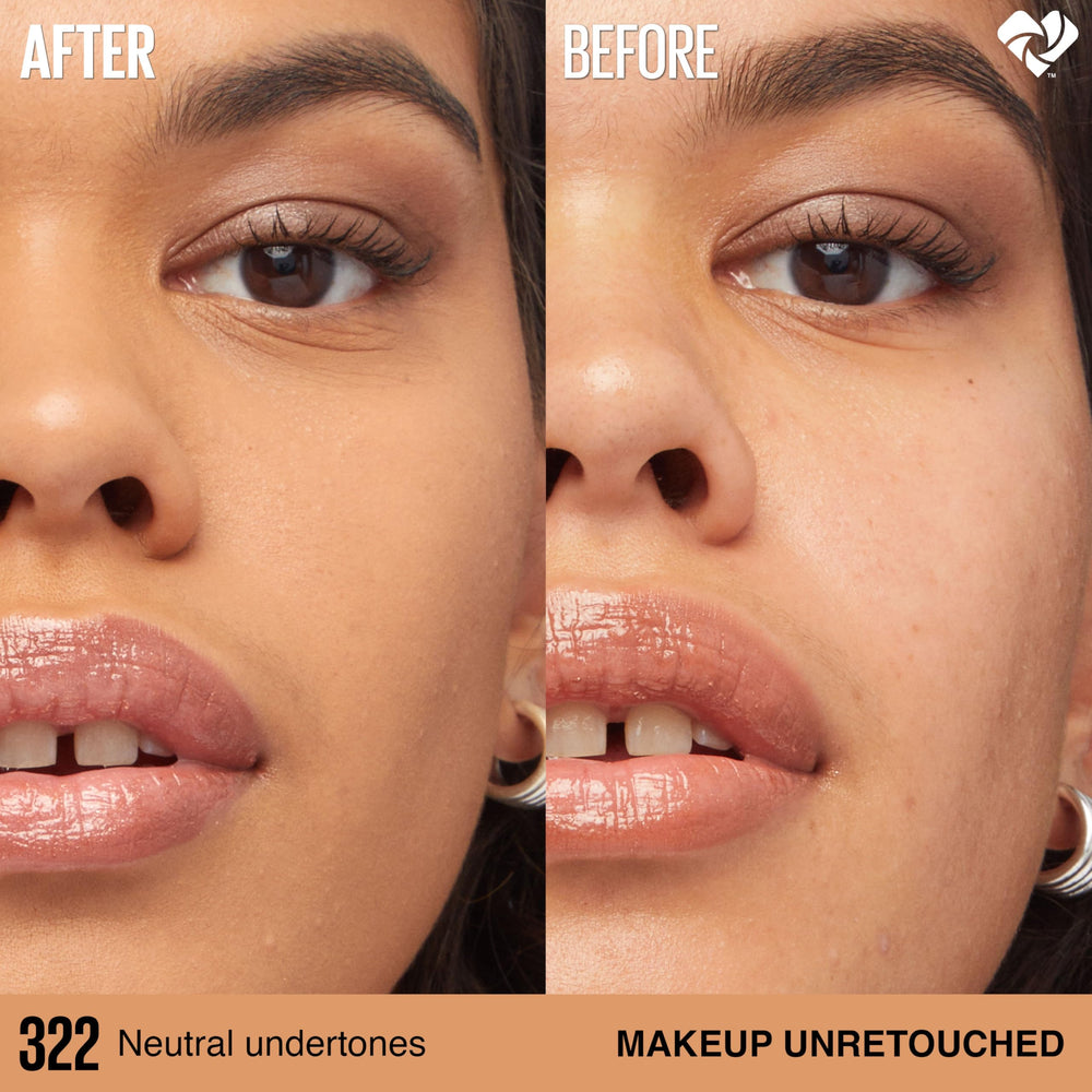Maybelline Lumi-Matte Foundation on skin during a workout shows transfer resistance.