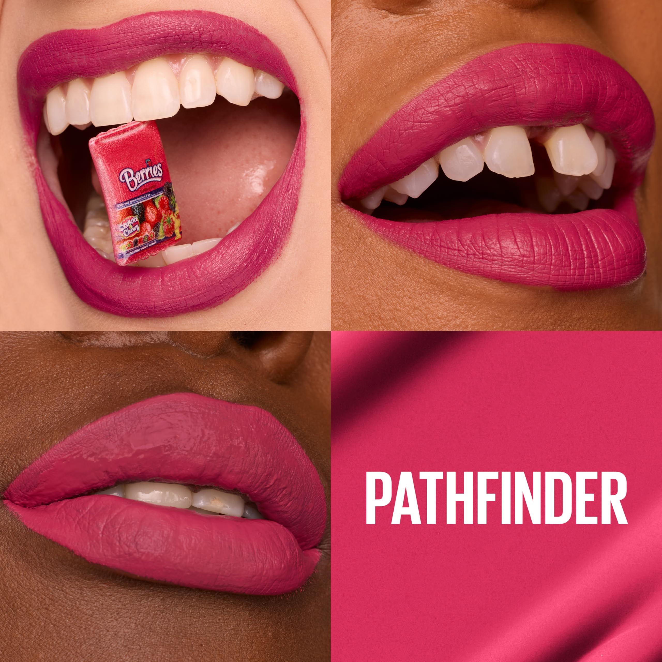 Labial líquido mate Maybelline ofrece color intenso y acabado mate que permanece todo el día.