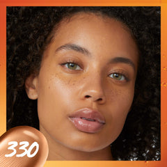 Maybelline Super Stay Skin Tint swatches reveal natural light-to-medium coverage and Vitamin C benefits.