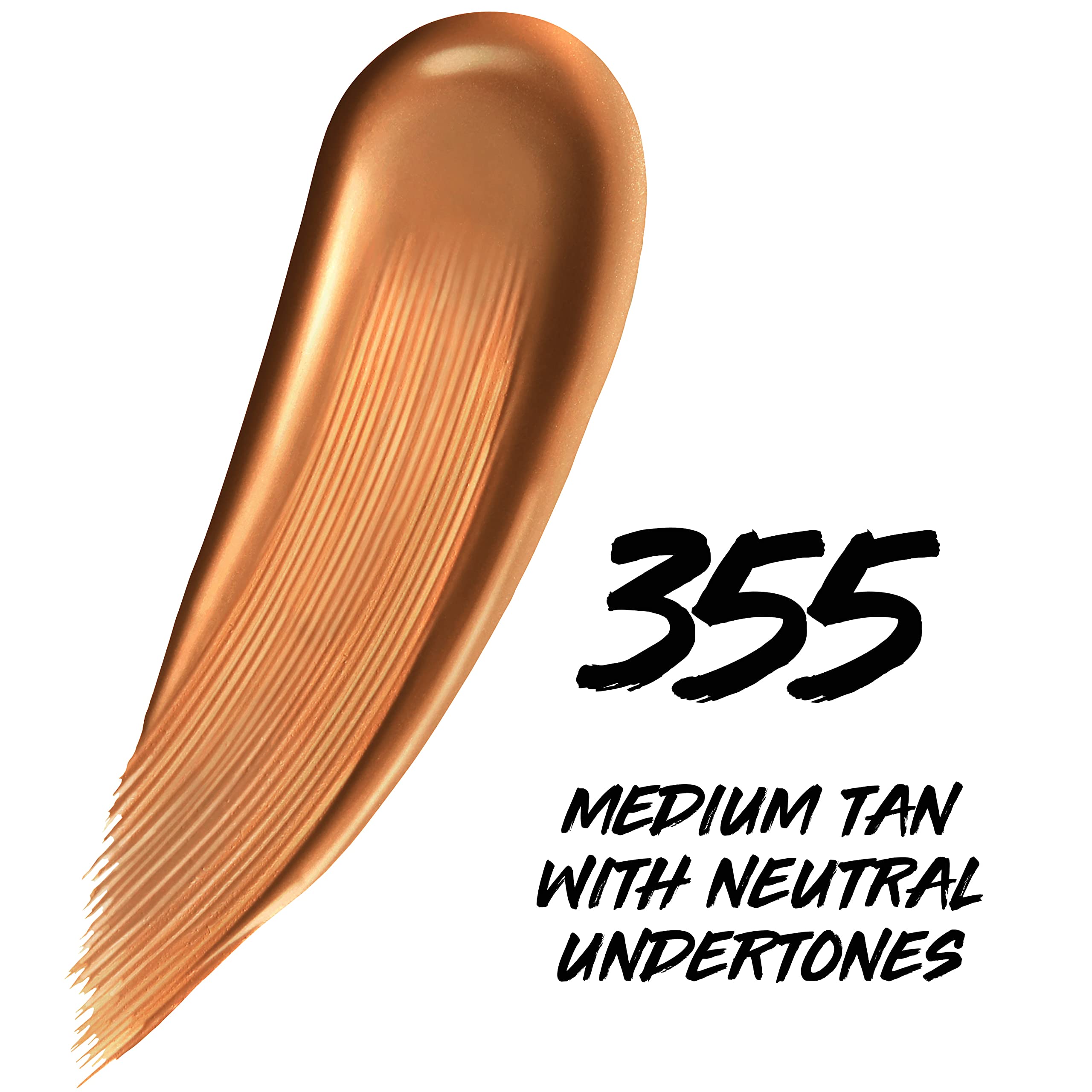 Maybelline Super Stay Skin Tint texture swatch demonstrates dewy, skin-like finish.