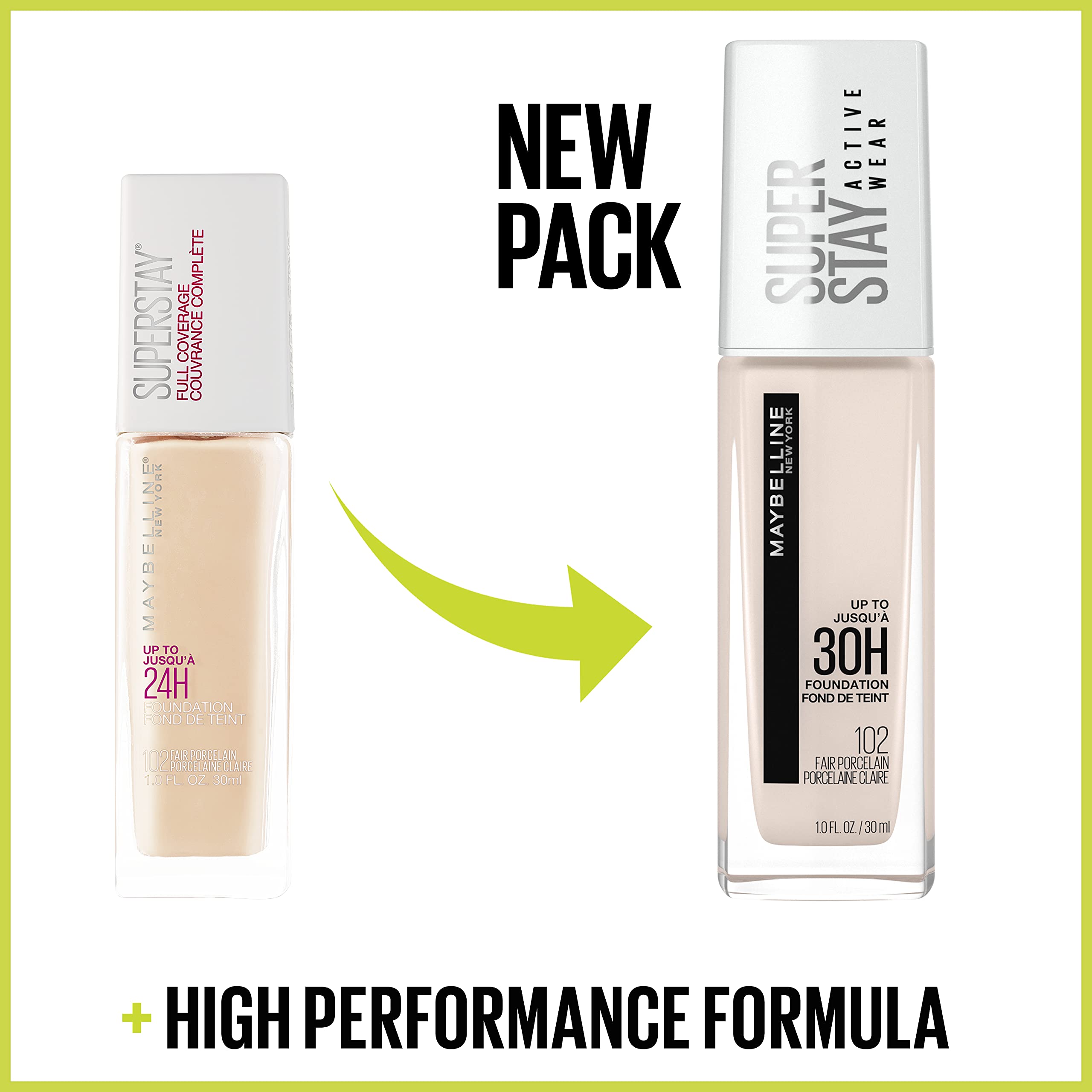 Maybelline Super Stay transfer-resistant formula shown on skin after activity