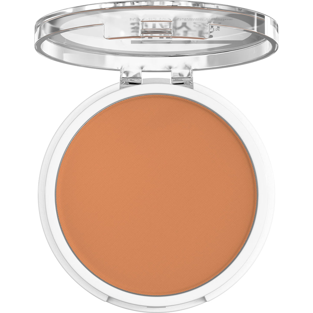 Close-up texture of Maybelline Super Stay Hybrid Foundation blending smoothly on skin.