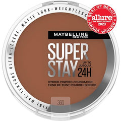 Maybelline Super Stay Hybrid Powder soft-matte finish on the surface delivers weightless wear.