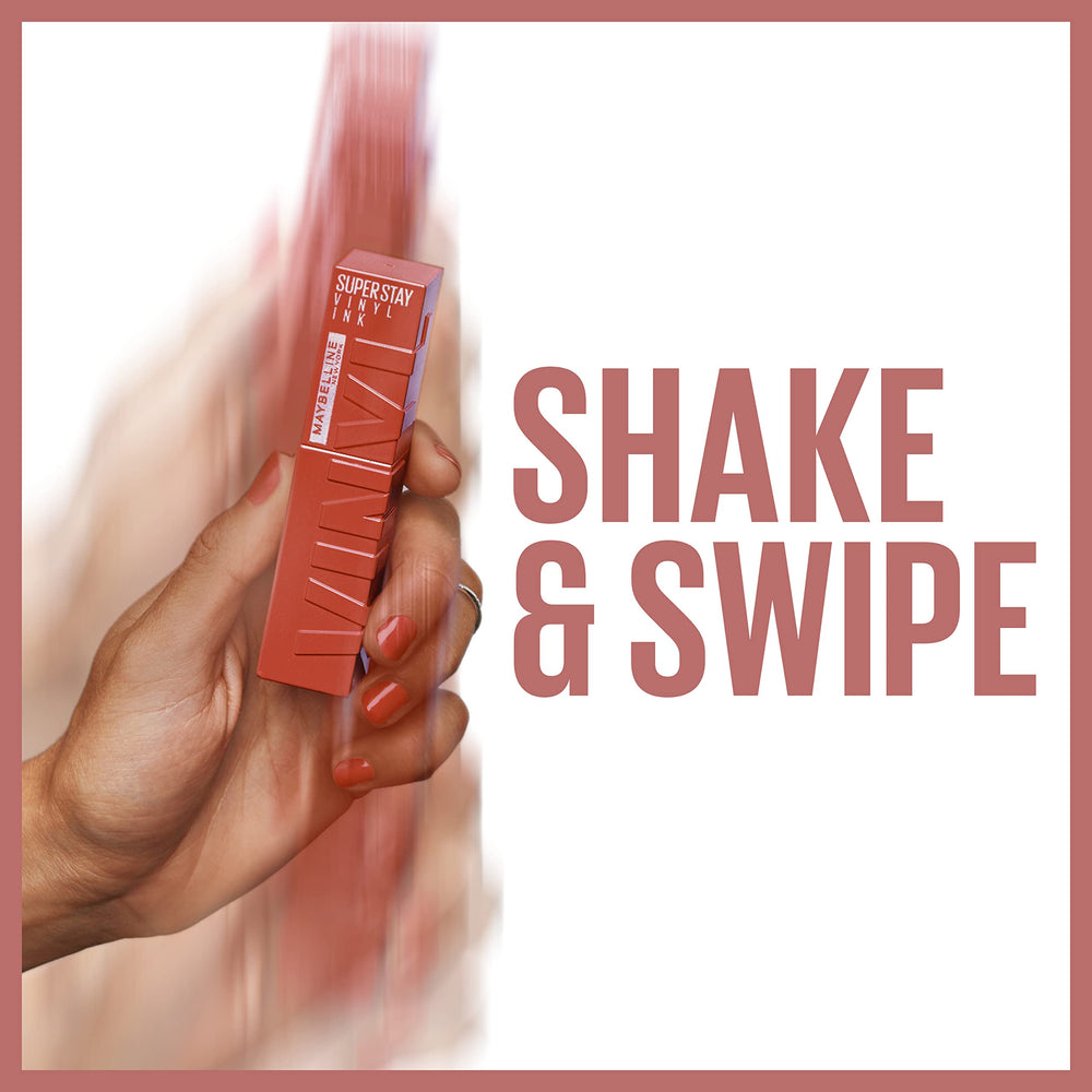 Maybelline Super Stay Vinyl Ink vegan formula with no animal-derived ingredients.