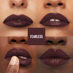Maybelline Super Stay Vinyl Ink lips during application for instant glossy color.