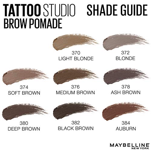 Maybelline TattooStudio Brow Pomade long-lasting wear up to 24 hours.