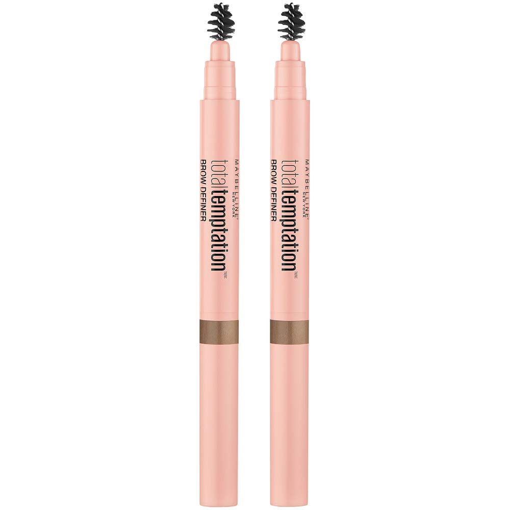 Maybelline Total Temptation Eyebrow Definer Pencil Blonde with spoolie for blending to soft brows