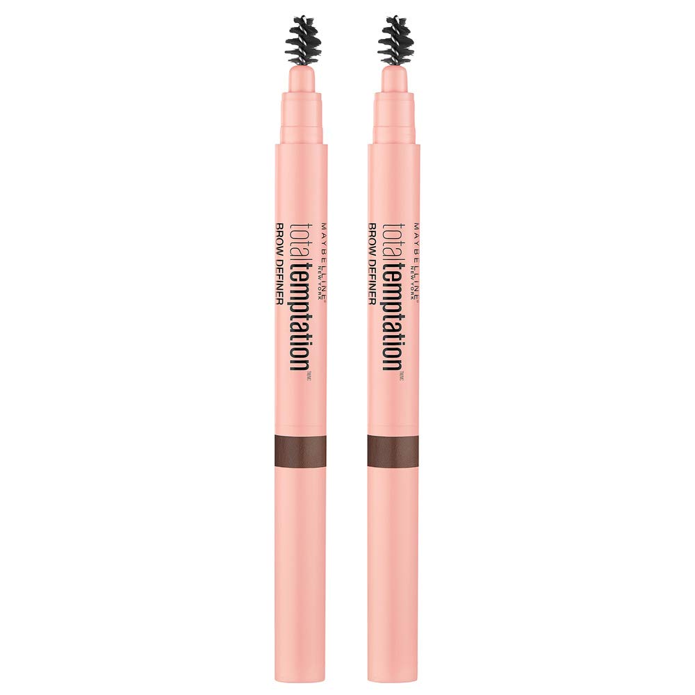 Maybelline Total Temptation Eyebrow Definer Pencil spoolie blending for easy, natural arches