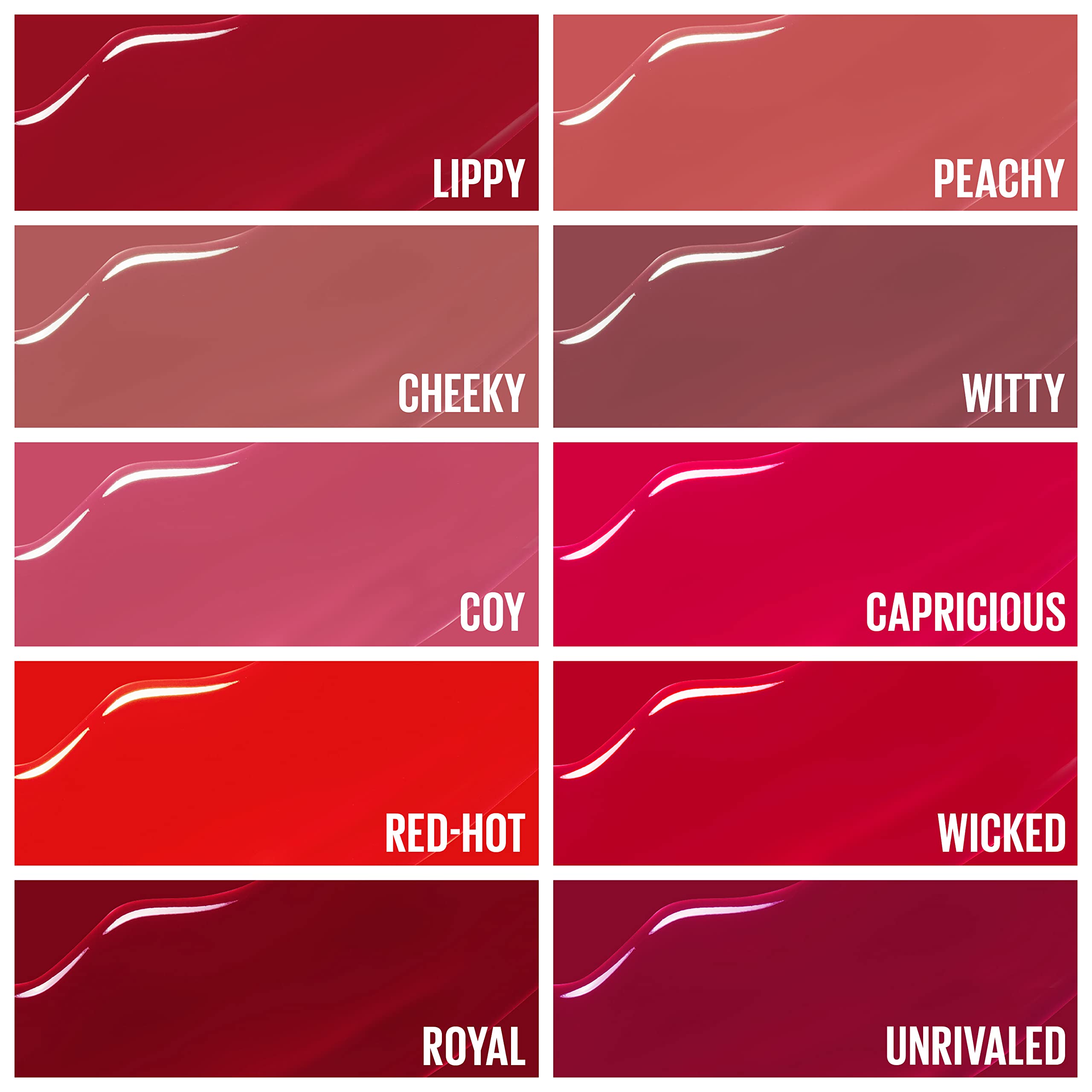 Maybelline Vinyl Ink Royal lip closeup showcases glossy vinyl finish
