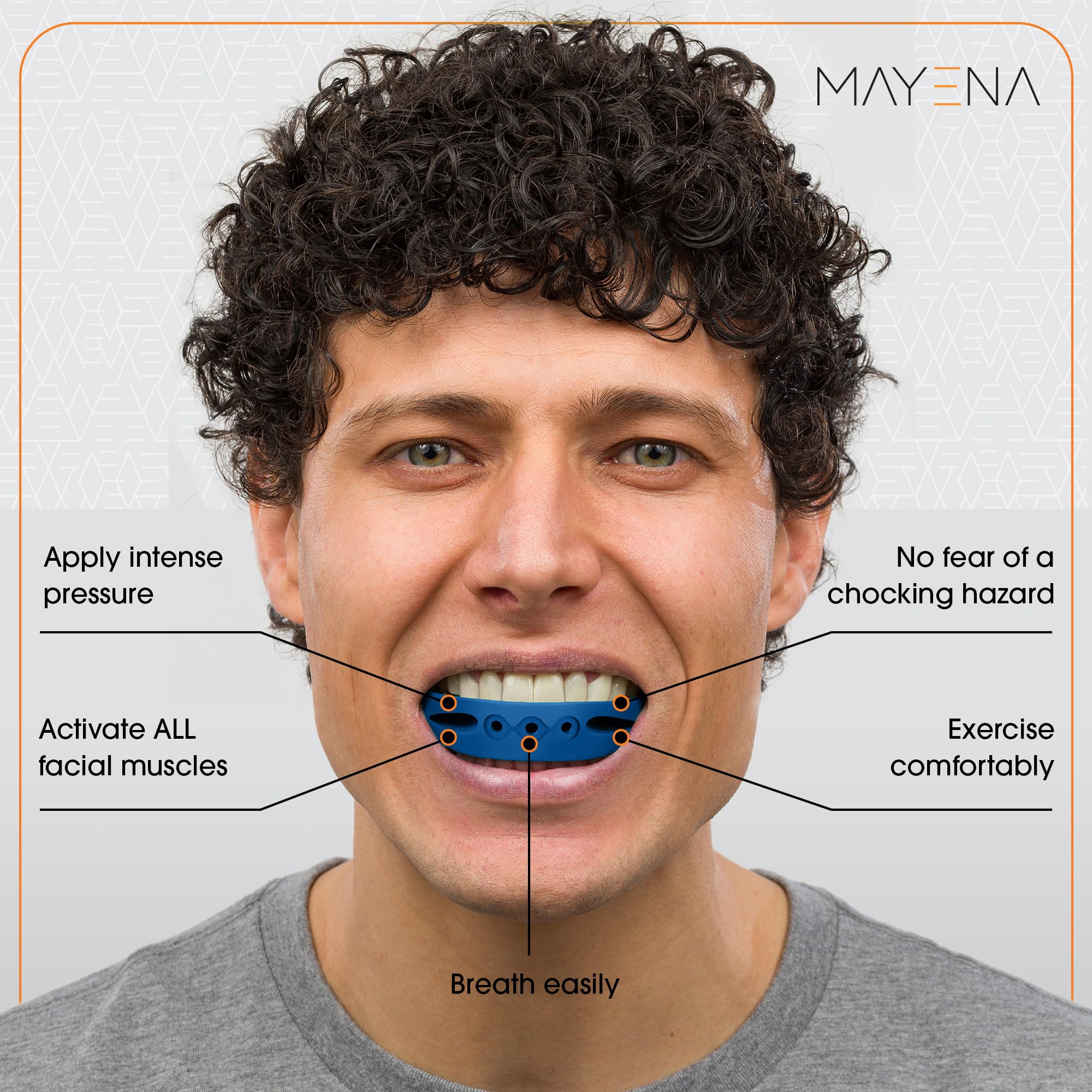 Mayena Sports hard-shell silicone body emphasizes durability and teeth protection